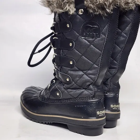 Sorel TOFINO II  Waterproof Lace up Quilted Winter Boots size 5
