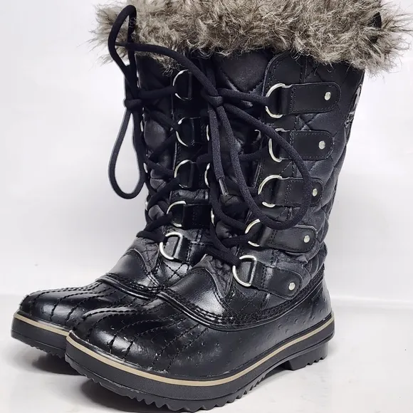 Sorel TOFINO II  Waterproof Lace up Quilted Winter Boots size 5