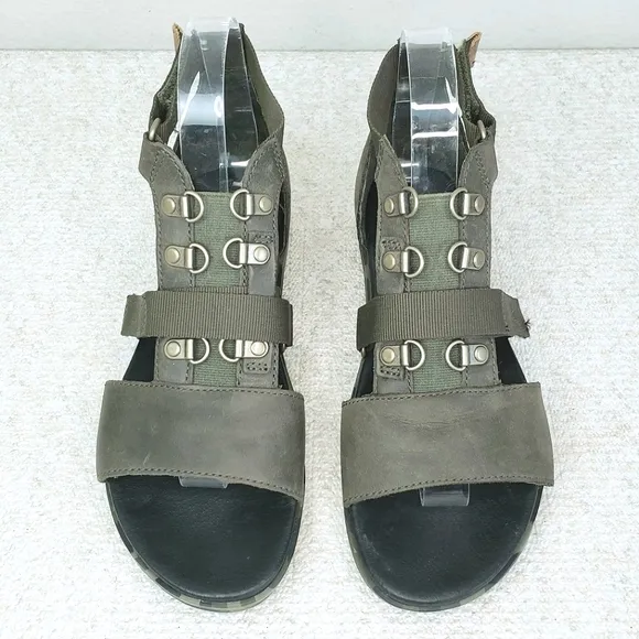 SOREL Torpeda Carly Camo Gladiator Sandals US 8