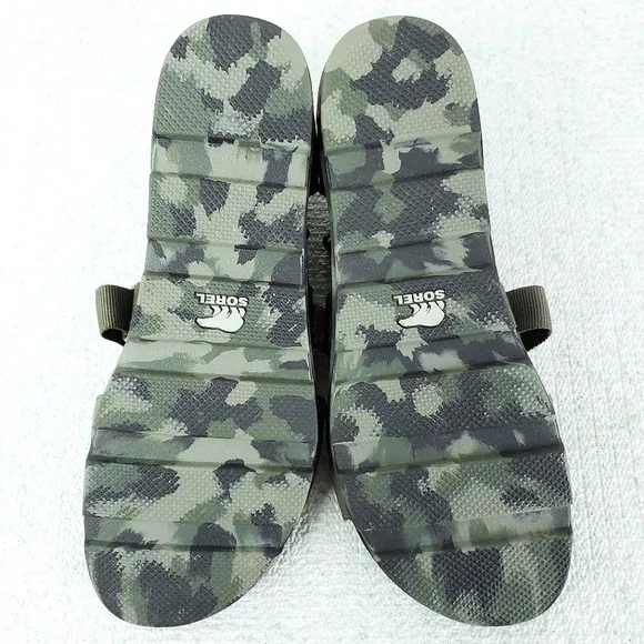SOREL Torpeda Carly Camo Gladiator Sandals US 8
