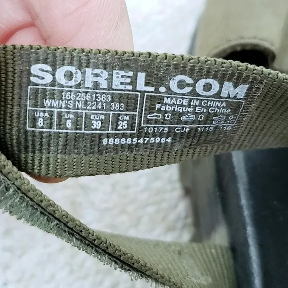 SOREL Torpeda Carly Camo Gladiator Sandals US 8