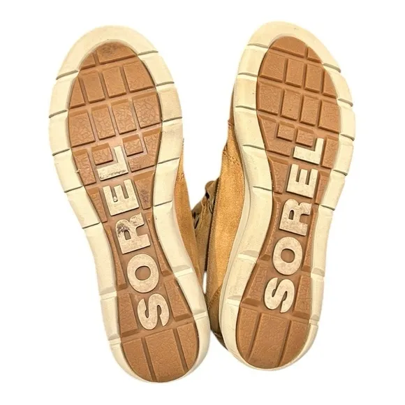 SOREL Winter Boots Camel Brown Ancient Fossil Waterproof Women’s Size 10 VGC