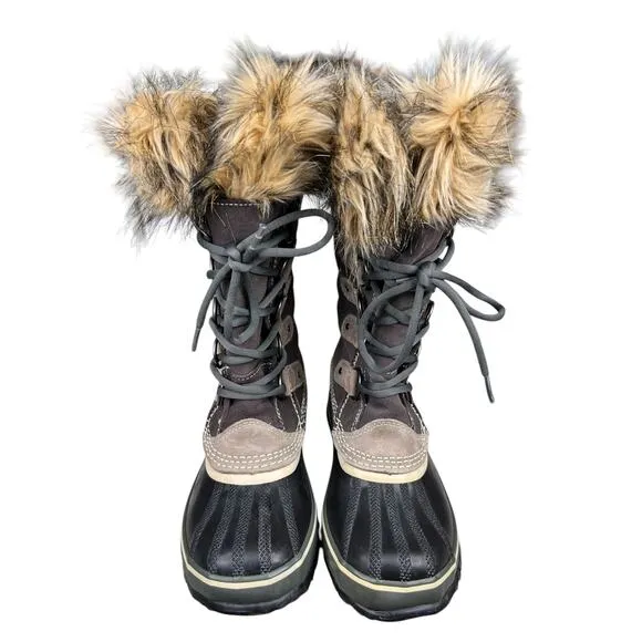 Sorel Women’s Joan Of Arctic Brown Suede Winter Boot Size US 6