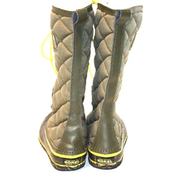 Sorel Women’S Out N About Tall Quilted Design Lace Up Boots Size 7.5
