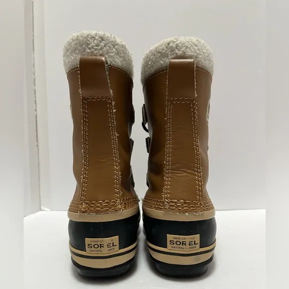 Sorel Yoot Pac Tan Winter Snow Duck Boots Waterproof NY 1443-259 Youth Size 3