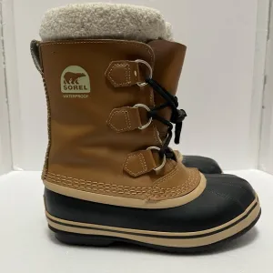 Sorel Yoot Pac Tan Winter Snow Duck Boots Waterproof NY 1443-259 Youth Size 3