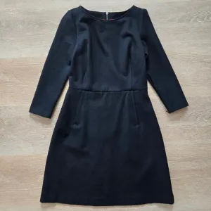 Spanx Perfect A-Line 3/4 Sleeve Dress Black Small Work Travel Business Chic NWOT