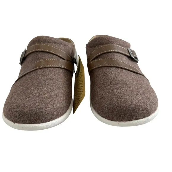 Spenco Aston Wool Slip-On Slides Tan Women’s Size 8.5B