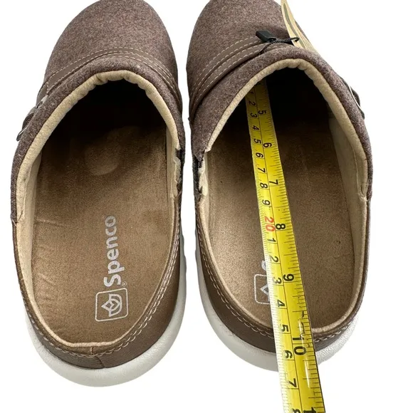 Spenco Aston Wool Slip-On Slides Tan Women’s Size 8.5B