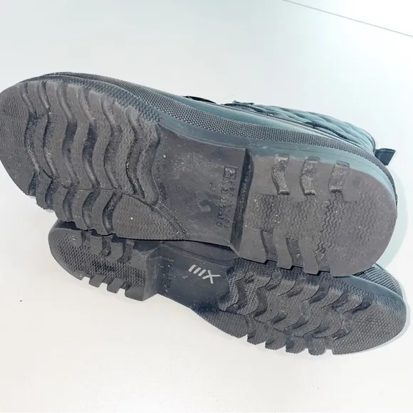 Sperry Black Quilted Combat Boots