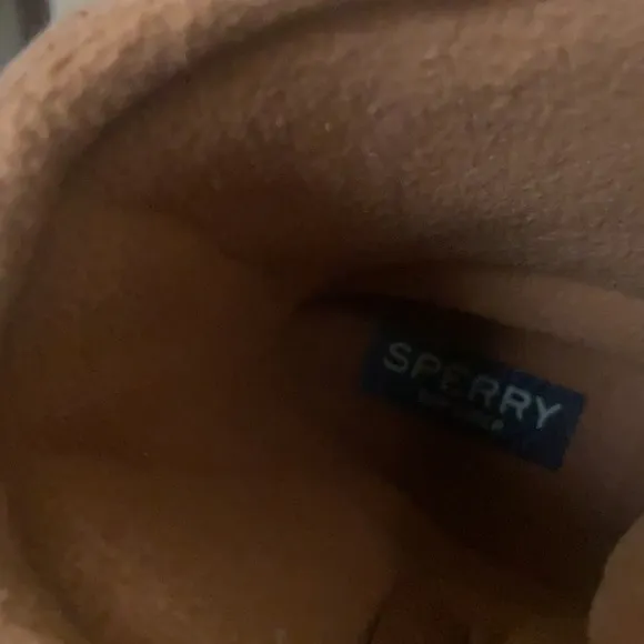 Sperry Cashew color saltwater boots