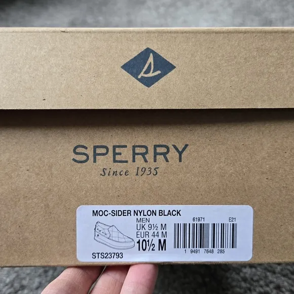 Sperry Men's Moc-Sider Nylon Loafers NEW size 10.5