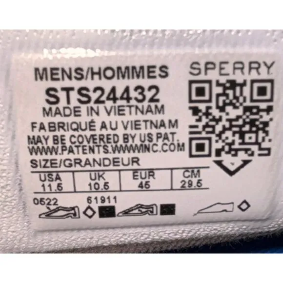 Sperry Mens Size 11.5 Halyard Storm Winterized Rain Boots Beige &amp; Black Sneakers