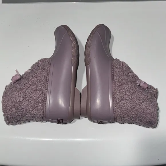 SPERRY Quilted Saltwater Sherpa Duck Boot Wool Waterproof Snow Sz 7.5 Lavender