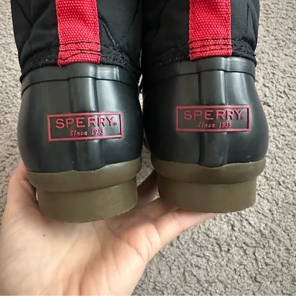 Sperry Saltwater Nylon Duck Rain Boots Mens 11
