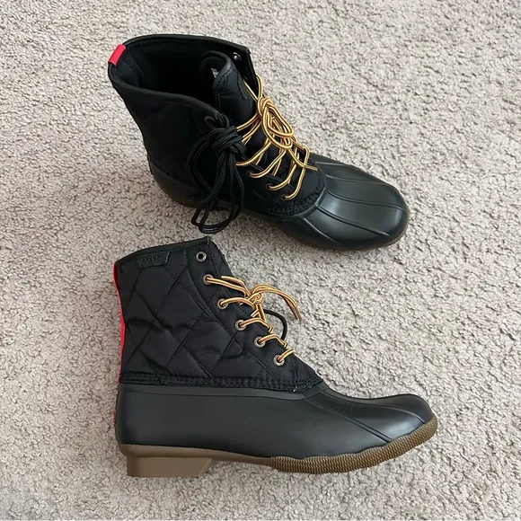 Sperry Saltwater Nylon Duck Rain Boots Mens 11