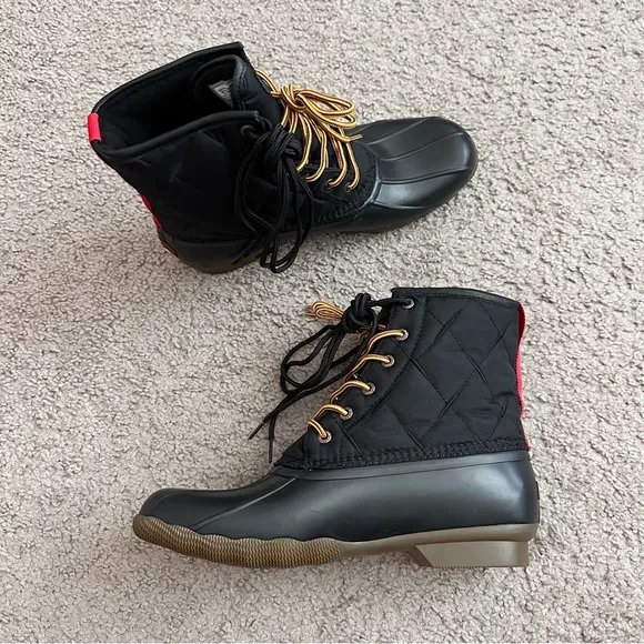 Sperry Saltwater Nylon Duck Rain Boots Mens 11