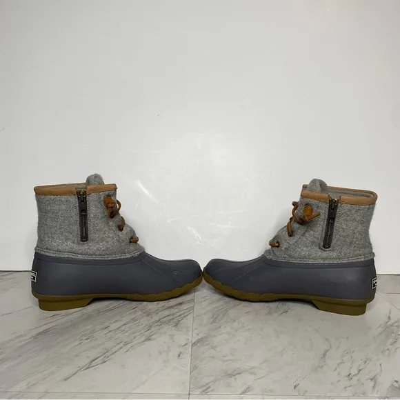 Sperry Saltwater Wool Embossed Water Resistant Duck Boot 7