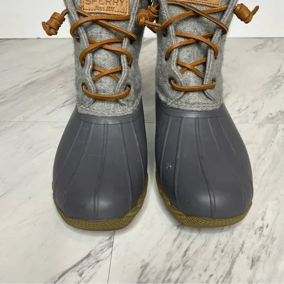 Sperry Saltwater Wool Embossed Water Resistant Duck Boot 7