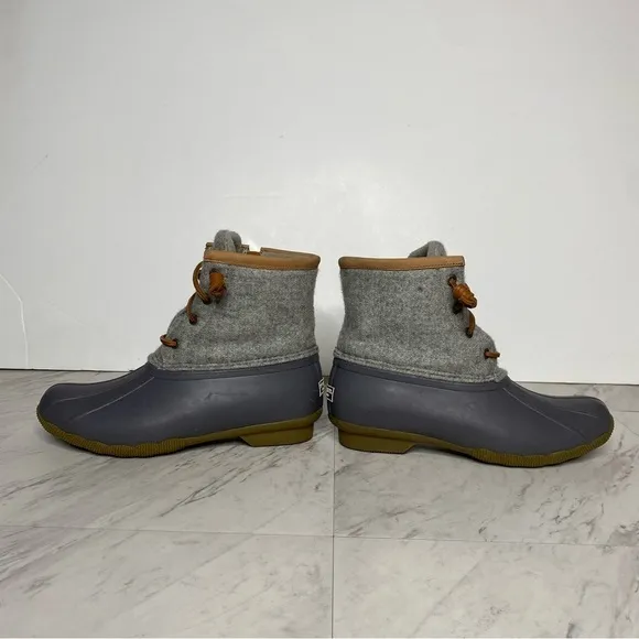 Sperry Saltwater Wool Embossed Water Resistant Duck Boot 7