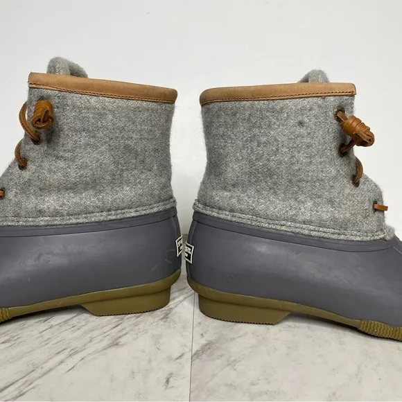 Sperry Saltwater Wool Embossed Water Resistant Duck Boot 7