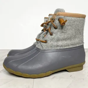 Sperry Saltwater Wool Embossed Water Resistant Duck Boot 7