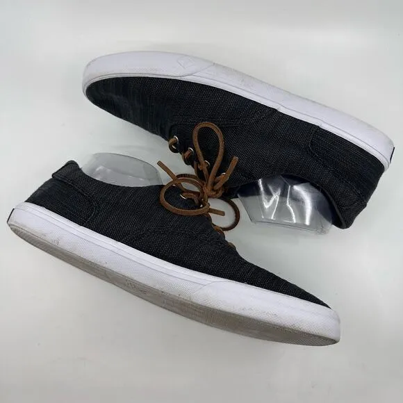 Sperry Striper II CVO Canvas Sneakers Lace Up Black Mens Size US11.5 UK10.5 EU45
