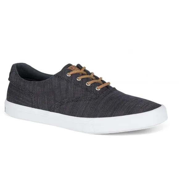 Sperry Striper II CVO Canvas Sneakers Lace Up Black Mens Size US11.5 UK10.5 EU45