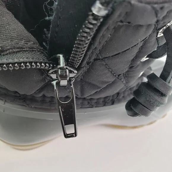 Sperry Top Sider Saltwater Toddler Size 9 Black Quilted Waterproof Duck Boots