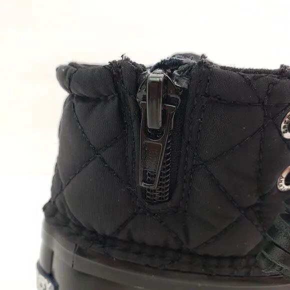 Sperry Top Sider Saltwater Toddler Size 9 Black Quilted Waterproof Duck Boots