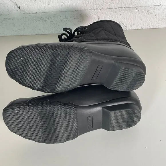 Sperry® woman's Saltwater Seacycled™ Duck Boots black 6.5