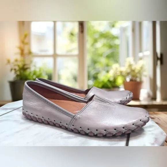 Spring Step Kathaleta Leather Slip-On Mediterranean Flats Shoes Womens 36 EU