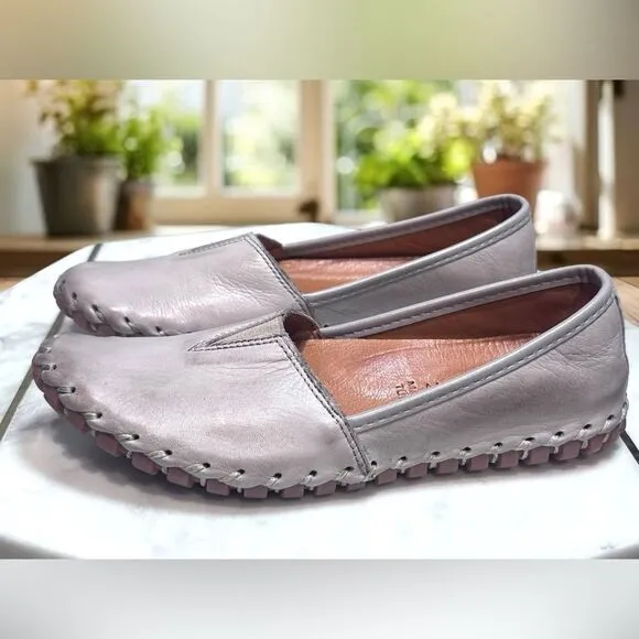 Spring Step Kathaleta Leather Slip-On Mediterranean Flats Shoes Womens 36 EU