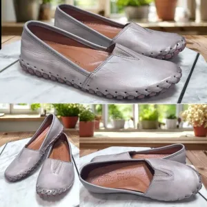 Spring Step Kathaleta Leather Slip-On Mediterranean Flats Shoes Womens 36 EU