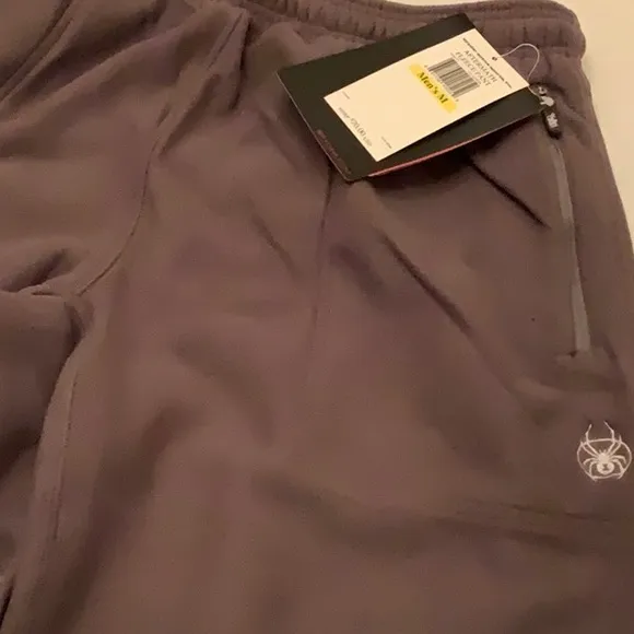 Spyder Men’s Fleece Set: Upshot 1/2 Zip Top &amp; Aftermath Fleece Pant - ArmorGrey