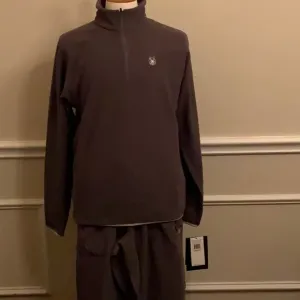 Spyder Men’s Fleece Set: Upshot 1/2 Zip Top &amp; Aftermath Fleece Pant - ArmorGrey