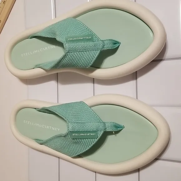 Stella McCartney Air Slides Flip Flops Platform Puffy Like New