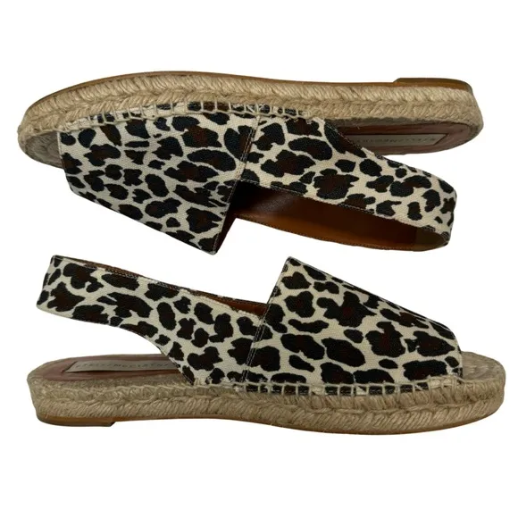 Stella McCartney Open Toe Slingback Mule Espadrille Sandals EU 38  US Size: 8