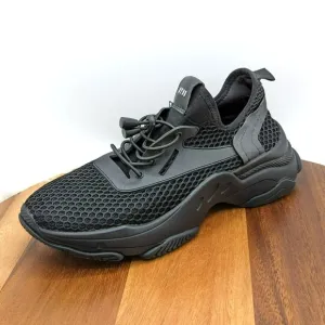 Steve Madden Milo Sneakers 10 M Black Athletic Shoe Running Performance Fashion