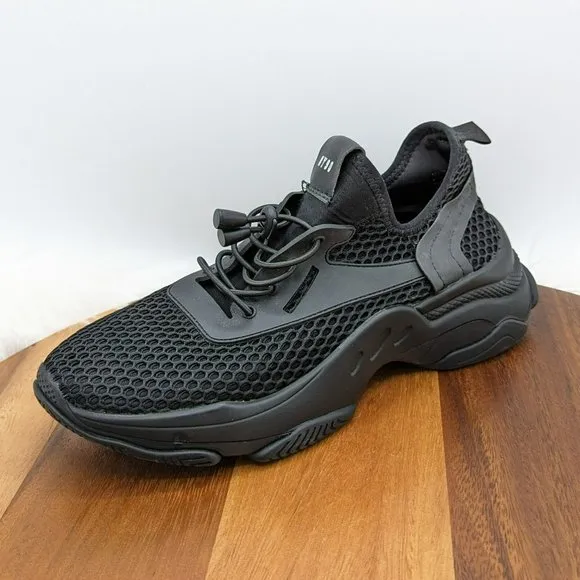 Steve Madden Milo Sneakers 10 M Black Athletic Shoe Running Performance Fashion