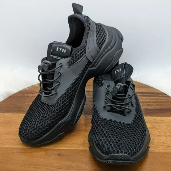 Steve Madden Milo Sneakers 10 M Black Athletic Shoe Running Performance Fashion
