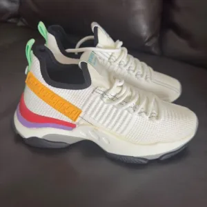 Steve Madden SM NY90 Sneakers Athletic Casual White Multicolor size 9