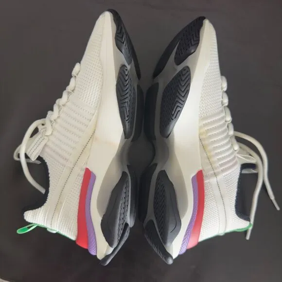 Steve Madden SM NY90 Sneakers Athletic Casual White Multicolor size 9