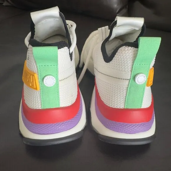 Steve Madden SM NY90 Sneakers Athletic Casual White Multicolor size 9