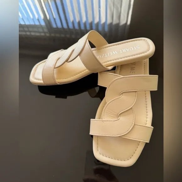 Stuart Weitzman Ibiza leather slides 6.5 B