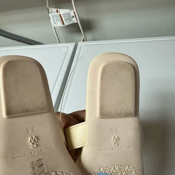 Stuart Weitzman Ibiza leather slides 6.5 B