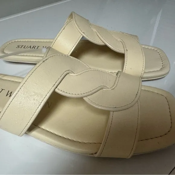 Stuart Weitzman Ibiza leather slides 6.5 B