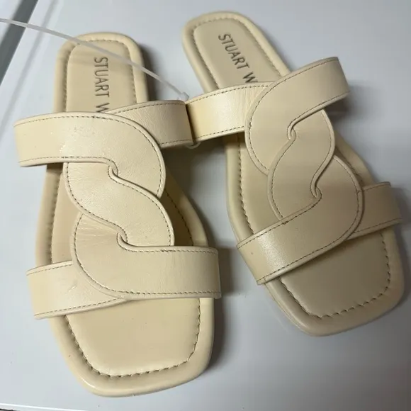 Stuart Weitzman Ibiza leather slides 6.5 B