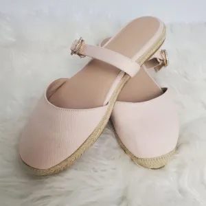 Stuart Weitzman Pink Espadrille Flats, Size 10.5