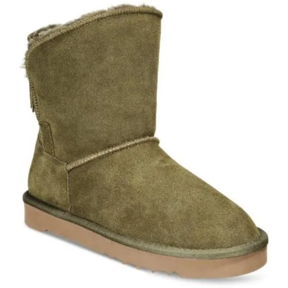 Style &amp; Co. Womens Teenyy Suede Pull On Cold Weather Ankle Boots Shoes